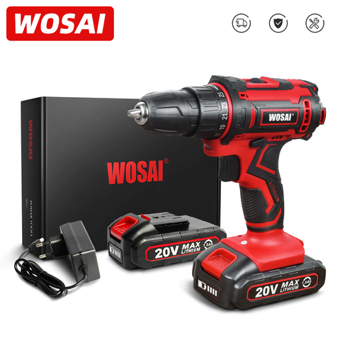 WOSAI-destornillador eléctrico inalámbrico serie QY, taladro de mano con batería de iones de litio de 20V y 3/8 pulgadas ► Foto 1/6