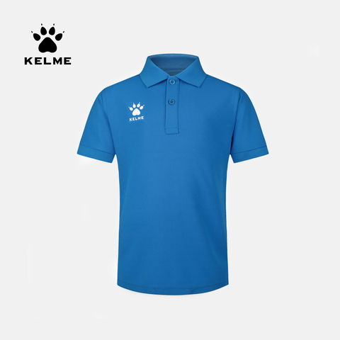 KELME-Polo deportivo para chico, Camisa de algodón para niños y niñas, informal, de manga corta, transpirable, K15F128 ► Foto 1/5