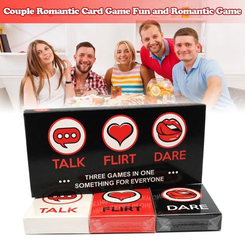 Juego de cartas 3 en 1 para parejas, tarjetas de mesa de conversación o aventura, juego de mesa divertido y romántico, regalo encantador para entretenimiento y fiesta ► Foto 1/6