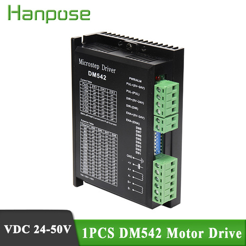 Motor paso a paso DM542, controlador de Motor paso a paso Digital de 2 fases, brillo de plomo, 24-50 VDC Max. 4.2A para Motor de serie 57 86 ► Foto 1/6