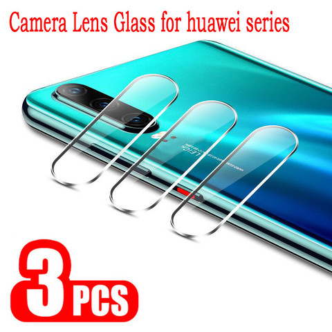 Cristal templado para cámara de teléfono móvil huawei, protector de lente templado para huawei p20 p30 p40 lite p20 p30 lite p40 pro lite E p smart plus 2022, 3 unidades ► Foto 1/6