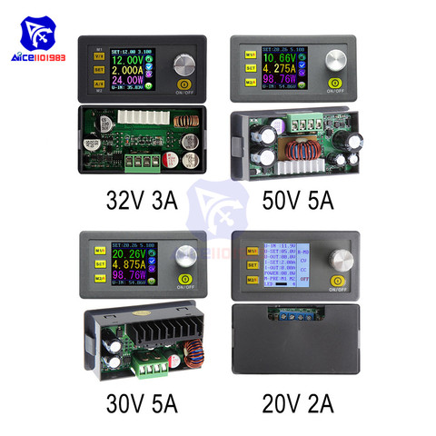 Diymore DPS5005/DPS3005/DPS3003/DP50V5A/DP20V2A Digital ajustable programable paso abajo convertidor Buck módulo de fuente de alimentación ► Foto 1/6