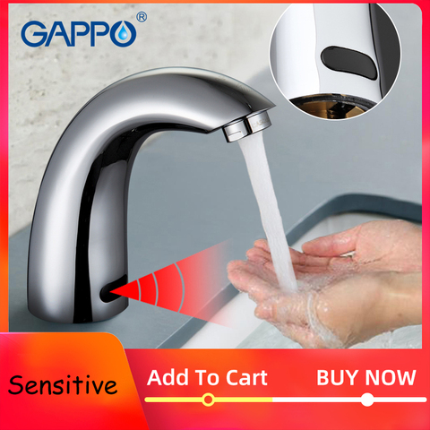 GAPPO-grifo de lavabo sensible para baño, mezclador de agua Torneira, sensor automático, GA517 ► Foto 1/6