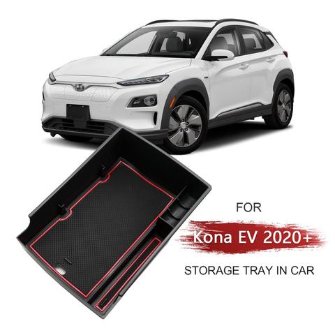 LFOTPP-caja de almacenamiento con reposabrazos para Kona Elektro/Kona EV 2022, compartimento de almacenamiento de versión eléctrica, Control Central, accesorios de Interior de coche ► Foto 1/6