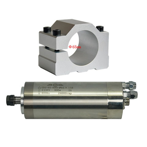 800W 0.8KW 1.5KW 2.2KW 65mm * 158mm Motor de eje de CNC eje Z Eje 65MM 80MM pinza soporte para máquina de grabado Con Enrutador ► Foto 1/6