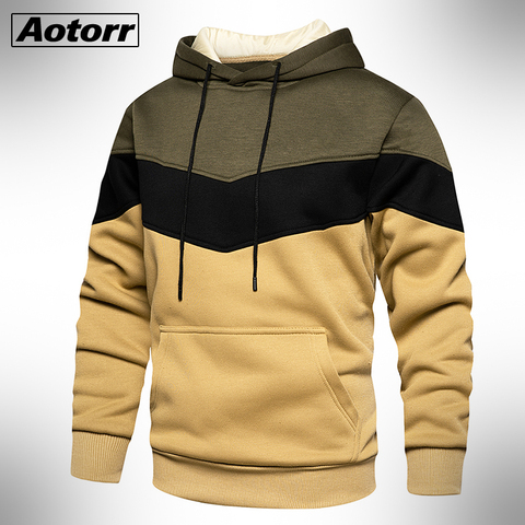 Buzos con capucha para hombres de manga larga otoño invierno sudaderas Casual de lana Top blusa marca sudaderas de chándales sudaderas con capucha de los hombres ► Foto 1/6