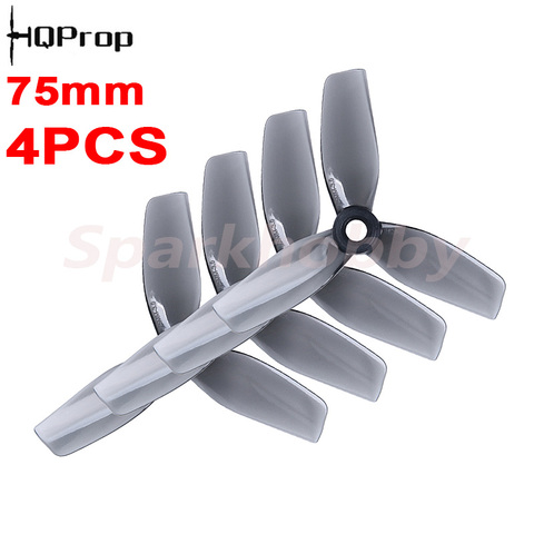 4 uds/2 pares HQ Cinewhoop 75mm hélice 3-hoja de 3 pulgadas CW CCW prop de alta eficiencia mudo acondicionado de la hélice para RC dron de carreras con visión en primera persona ► Foto 1/6