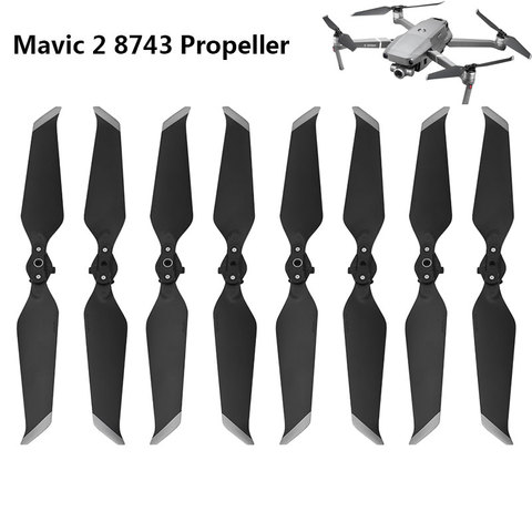 8 Uds hélices para el Mavic de DJI 2 Pro Zoom 8743 de bajo ruido accesorios rápido plegable hoja de reducción de ruido de accesorio drones accesorio ► Foto 1/6