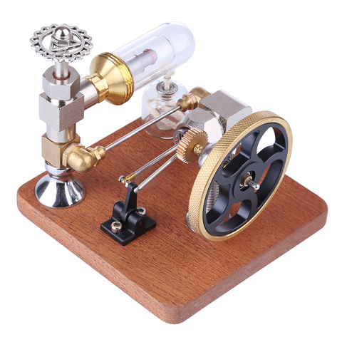 Stirling-motor de velocidad ajustable para experimentos de ciencia, juguete con volante Vertical, juguete de física a vapor, regalos para hombres ► Foto 1/6