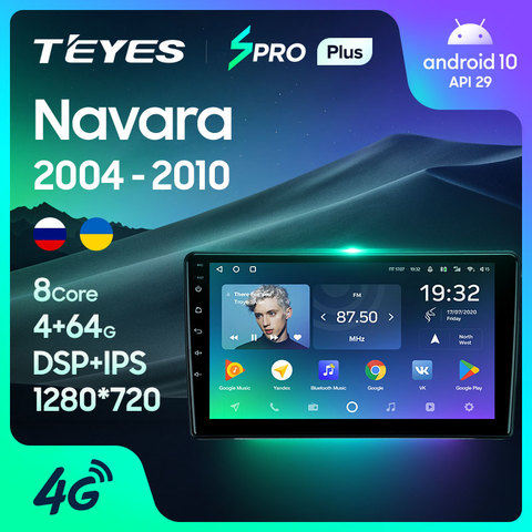 TEYES SPRO Plus para Nissan Navara D40 2004 - 2010 auto Radio Multimedia reproductor de Video GPS de navegación Android 10 2din 2 din dvd ► Foto 1/6