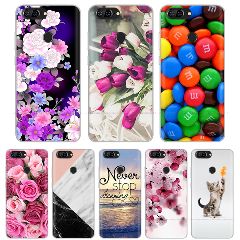 Funda de silicona blanda para Lenovo S5, protector trasero para Lenovo S5 S 5 K520, funda protectora con diseño de gato y flores ► Foto 1/6