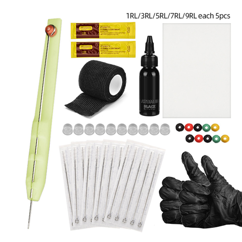 Kit de herramientas de tatuaje con palo para principiantes, accesorios de tatuaje, tatuaje corporal ► Foto 1/6