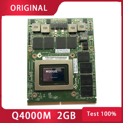 Quadro 4000M Q4000M 2G CN-0HGXY3 HGXY3 Video Vga tarjeta gráfica N12E-Q3-A1 para dell m6600 m15x hp 8760w totalmente ► Foto 1/1