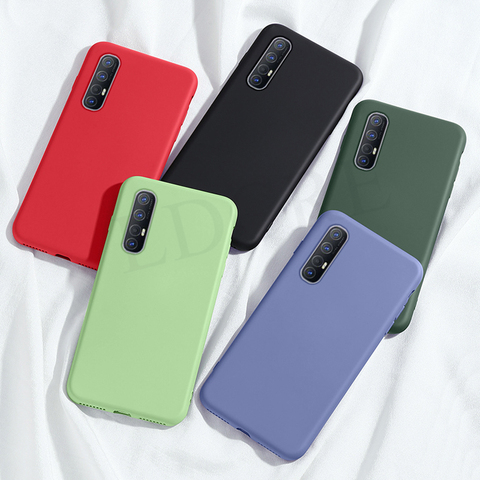 Para funda Oppo Find X2 Pro funda Find X2 Lite Neo Pro funda de silicona líquida a prueba de golpes funda de teléfono para Oppo Find X2 Pro ► Foto 1/6