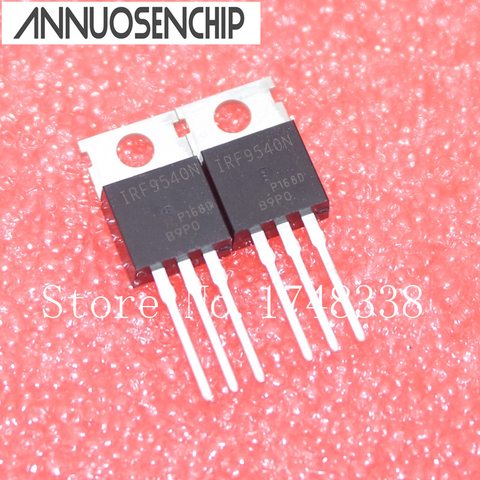 X IRF9540 IRF9540N IRF9540NPBF p-channel Power MOSFET 23A 100V TO-220, 10 Uds. ► Foto 1/4