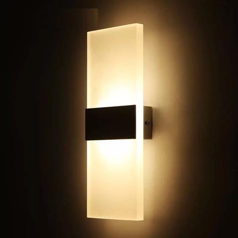 Iluminación interior LED lámpara de noche para dormitorio Sala balcón de la cocina pasillo escalera lámpara de pared para baño pasillo Luz ► Foto 1/6