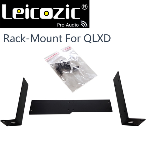 Leicozic-accesorios de montaje en Rack para micrófono inalámbrico QLXD4 QLDX, Microfono Rackmount de diversidad real, 2 juegos o 1 juego receptor ► Foto 1/2