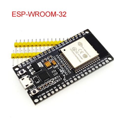 Placa de desarrollo de módulo ESP-WROOM-32 ESP32, WiFi inalámbrico + Bluetooth, doble núcleo, CP2104, filtros, módulo de potencia 2,4 GHz RF para Arduino ► Foto 1/4