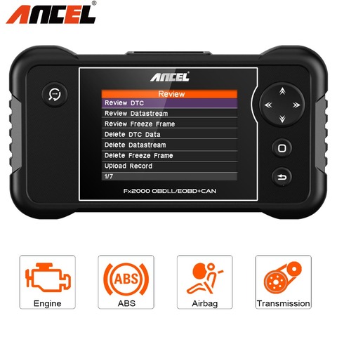 ANCEL-escáner automotriz profesional FX2000 OBD2, herramienta de diagnóstico de transmisión de coche, Airbag, ABS, multilenguaje, actualización gratuita ► Foto 1/6