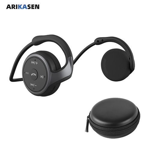 Auriculares inalámbricos con reproductor MP3 para teléfono móvil, cascos deportivos portátiles con Bluetooth, walkman para música ► Foto 1/6