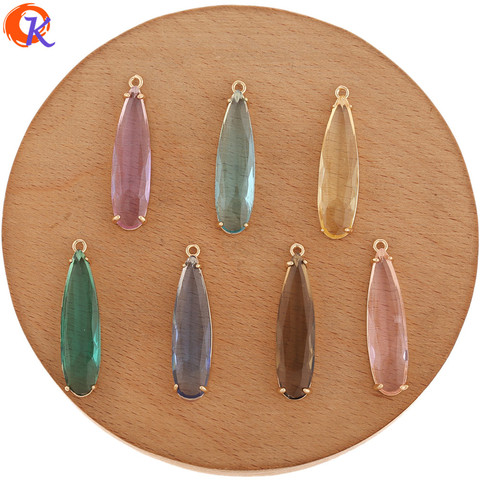 Abalorios de diseño Cordial de 8x33MM, accesorios de joyería, fabricación de pendientes DIY, accesorios para pendientes, hechos a mano, colgante de cristal, 30 Uds. ► Foto 1/6