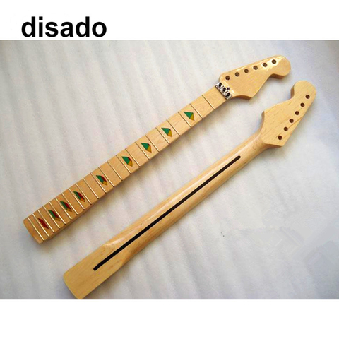 Disado 21 22 24 trastes de arce guitarra eléctrica cuello diapasón de arce pintura brillante color de madera piezas accesorios para guitarra ► Foto 1/5