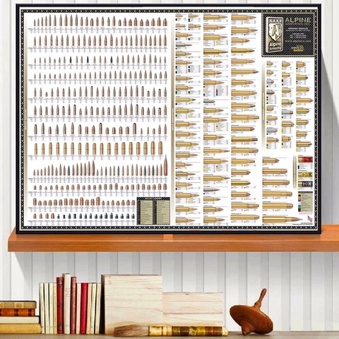 Bore Bullets Chart Details cuadro artístico impreso sobre lienzo póster cuadros de pared para sala de estar decoración del hogar Decoración de pared sin marco ► Foto 1/6