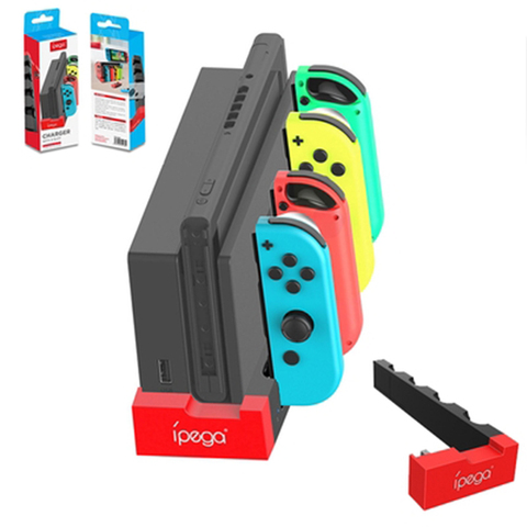 Interruptor alegría Con controlador de cargador Dock Estación de soporte titular para Nintendo Switch NS Joy-Con soporte Dock para cargar ► Foto 1/6