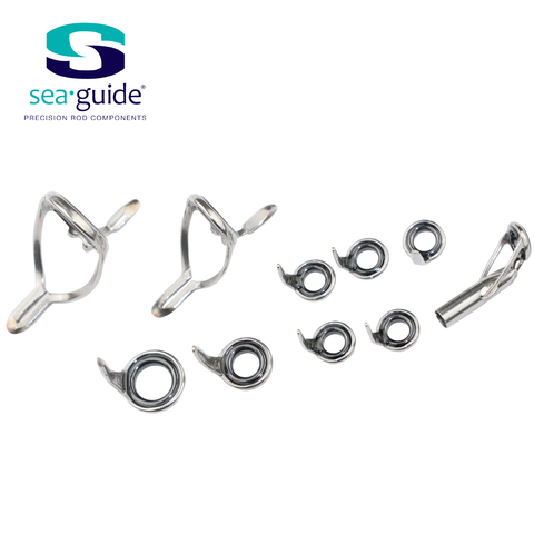 SeaGuide-anillo LS de acero inoxidable de 2,2g, conjunto de barra de guía Micro fundida, componentes de construcción, poste de pesca de reparación, accesorio artesanal, 10 Uds. ► Foto 1/6