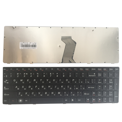 Nuevo teclado ruso para LENOVO G580 Z580A G585 Z585 G590 RU teclado negro para ordenador portátil ► Foto 1/5