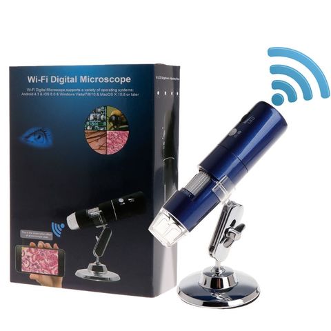 Microscopio Digital WIFI 1000x con USB, lupa, cámara, 3 colores, 8 led, 1080P, para Android, ios, iPhone, iPad, más nuevo ► Foto 1/6