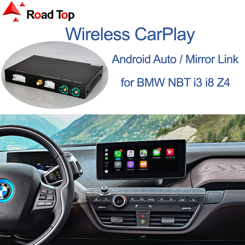 Inalámbrico CarPlay para BMW i3 I01 sistema NBT 2013-2017 con Android Auto enlace espejo AirPlay Auto función de reproducción ► Foto 1/6