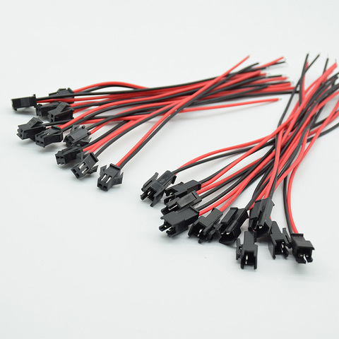 10 uds/5 pares 10cm de largo JST SM 2 pines cable macho a hembra cable de conector coleta macho 2pin ► Foto 1/5