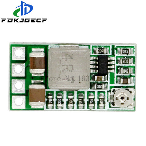 Módulo de fuente de alimentación reductor de voltaje ajustable, convertidor Buck de voltaje ajustable 97.5% 1,8 V 2,5 V 3,3 V 5V 9V 12V, DC-DC Mini de 12-24V a 5V 3A ► Foto 1/2