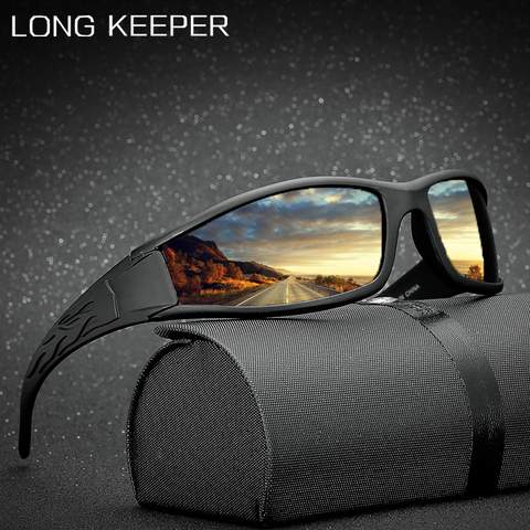 Gafas de sol polarizadas para hombre LongKeeper, gafas de sol antideslumbrantes para conducir en coche de marca masculina, gafas de sol Vintage para deportes al aire libre, gafas de pesca UV400 ► Foto 1/6