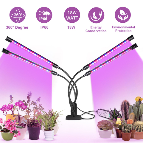 Kit completo de luz LED para cultivo, lámpara Phyto USB de espectro completo, fitoamplificador para plantas semillas, flores, protector de cultivo interior ► Foto 1/6