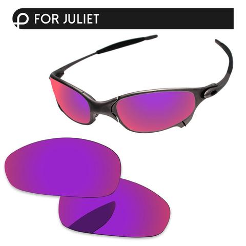 Papava-Espejo polarizado para gafas de sol, lentes de repuesto polarizadas de color morado y Rojo para Julieta, montura 100% UVA y protección UVB ► Foto 1/1