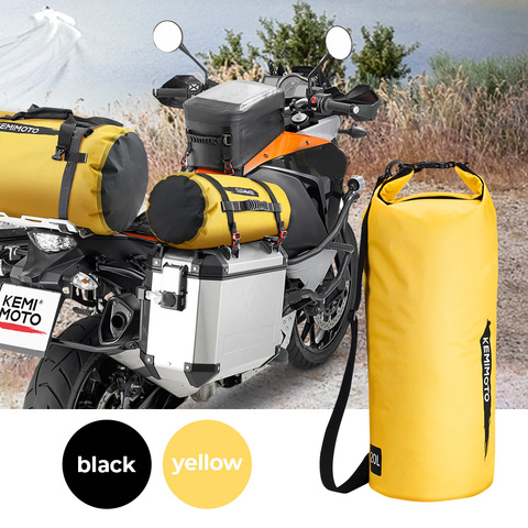 Bolsa impermeable de PVC para exterior de moto, 10, 20 y 30 L, hombro, bolsa, buceo, natación, senderismo, conducción, kits de viaje ► Foto 1/6