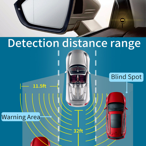 Radar de ondas para coche, dispositivo de monitoreo de punto ciego, monitoreo de punto ciego, cambio de carril, ayuda al estacionamiento, BSD, BSA, BSM ► Foto 1/6