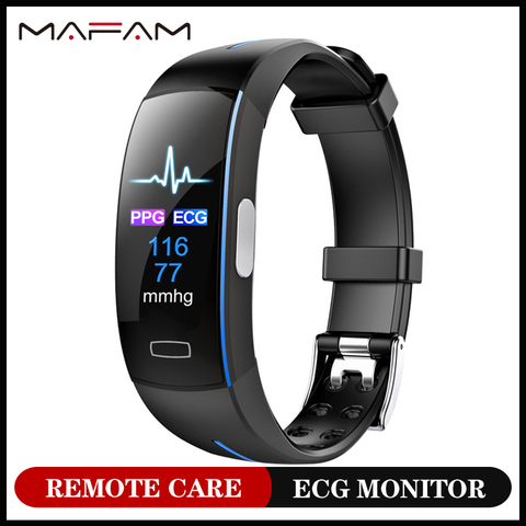 MAFAM P3plus Smart Watch ECG pulso presión arterial P3A termómetro cuidado remoto pantalla meteorológica pulsera inteligente para Xiaomi IOS ► Foto 1/6