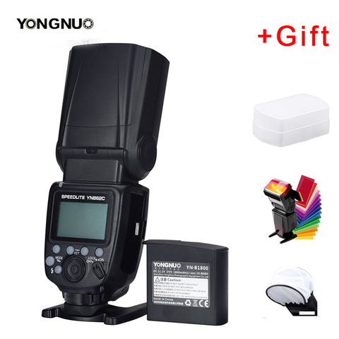 YONGNUO-Flash YN862C Speedlite, batería de litio de 1800mAh, compatible con sincronización de alta velocidad TTL para Canon 5D mark III IV 80D 70D EOS R ► Foto 1/5