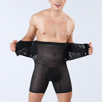 Moldeador de cuerpo de cintura alta para hombre, entrenador de cintura, bragas de Control adelgazantes, ropa moldeadora, ropa interior de compresión, moldeador de barriga para Abdomen ► Foto 1/6