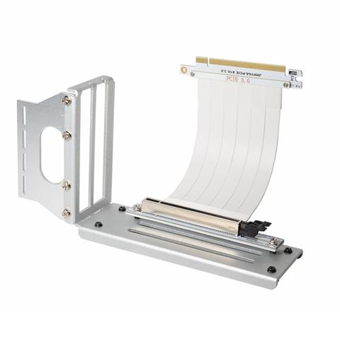 Tarjeta gráfica PCI-E, soporte Vertical de GPU + GEN3 PCIe 3,0 16X, Cable de extensión elevador, 10 ~ 100CM, color blanco plateado ► Foto 1/6