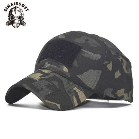 Gorra táctica de camuflaje militar para hombre, Airsoft, Paintball, caza al aire libre, combate, multicámara ► Foto 1/6