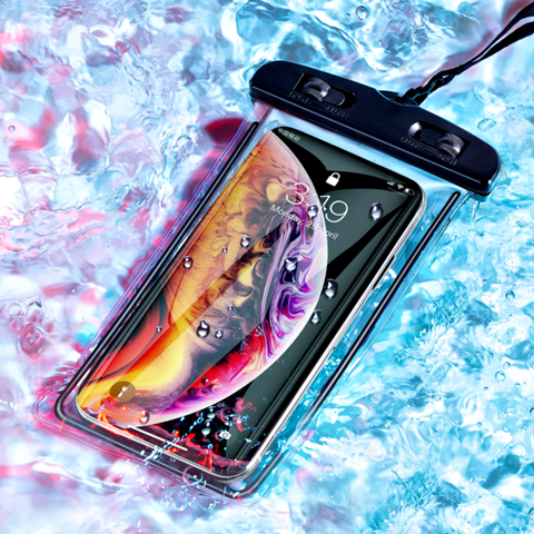 Funda de teléfono Universal impermeable IP68, bolsa impermeable para natación, para IPhone 11, 7, 8, 6, 5 Plus, X, XR, Samsung S20, S10, Huawei, P40, P30, P20 ► Foto 1/6