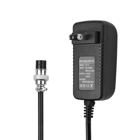 Consola mezcladora de 15V y 230mA, conector redondo Universal de 4 pines para 16 canales, accesorios de música, adaptador de CA para suministro de energía ► Foto 1/1