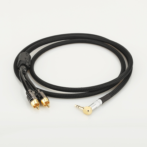 HiFi cable de audio RCA cable de Audio de enchufe de cable de 3,5mm aux macho convertir dos RCA macho ► Foto 1/6
