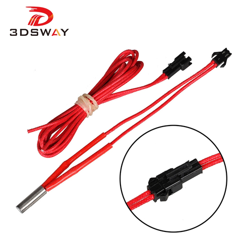 Piezas de impresora 3D 3DSWAY, 1M, 2 metros, calentador, 12V/24V, 40W, tubo de calefacción con conector de clavija, 1 Uds. ► Foto 1/6