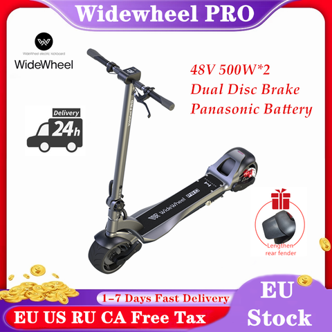 Patinete eléctrico inteligente Mercane WideWheel Pro, 48V, 1000W, rueda ancha, Kickscooter con freno de disco de doble Motor, nuevo y Original ► Foto 1/6