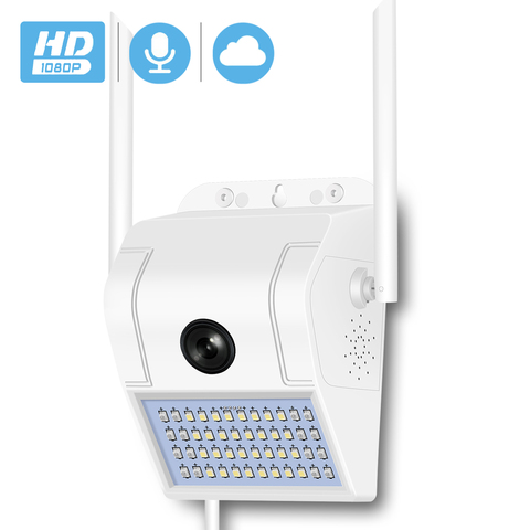 BESDER-Lámpara de pared 1080P HD para exteriores, cámara IP, WiFi, IR, visión nocturna, cuerpo humano, inducción inteligente, cámara inalámbrica de jardín, tarjeta SD, Nube ► Foto 1/6